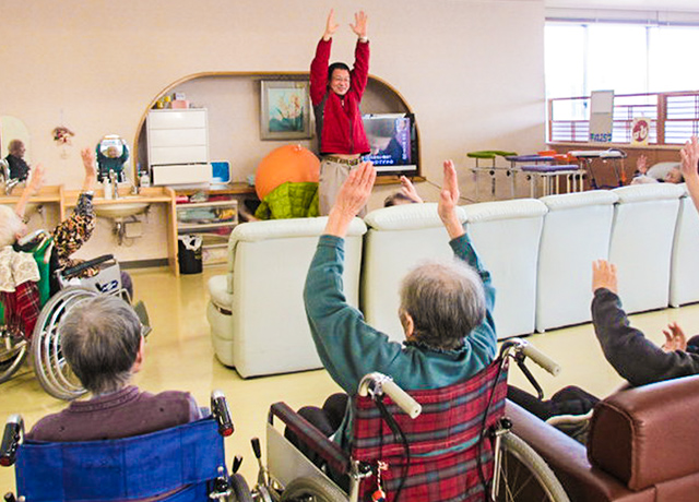 写真：ルームボランティアの様子