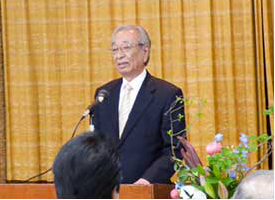 写真：的場町会長 稲原敏夫さん